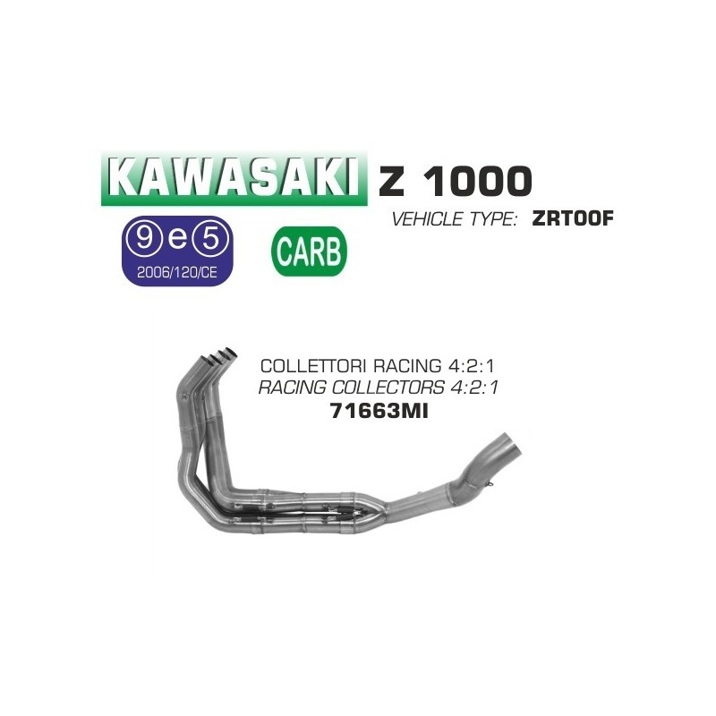 kawasaki Z1000 kit des 4 joints d'échappement 