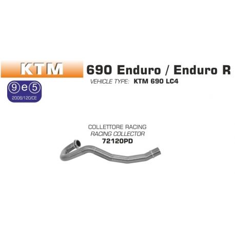 Collecteur d'Echappement ARROW RACE-TECH KTM 690 ENDURO R SMC SMC-R 2009-2016