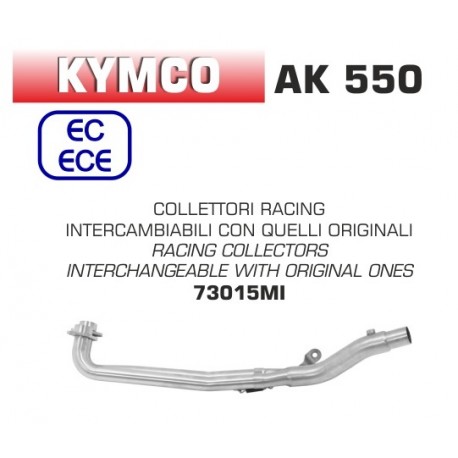 Collecteur racing d'Echappement ARROW KYMCO AK 550 2017-2020