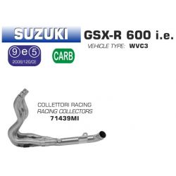Collecteur d'Echappement racing ARROW SUZUKI GSXR 600 GSXR 750 2011-2016