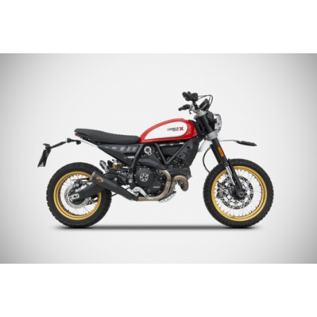 Echappement Zard bas edition zuma DUCATI SCRAMBLER 800 Desert Sled 2015-2020