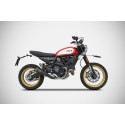 Echappement Zard bas edition zuma DUCATI SCRAMBLER 800 Desert Sled 2015-2020