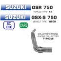 Collecteur d'Echappement racing ARROW GSR 750 2011-2016 GSXS 750 2017-2020