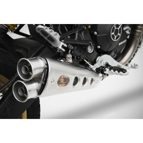 Pot d'Echappement Zard bas special edition DUCATI SCRAMBLER Desert Sled 800 2015-2020