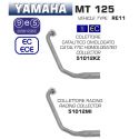 Collecteur d'Echappement ARROW racing YAMAHA MT 125 2014-2019