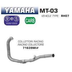 Collecteur d'Echappement racing ARROW YAMAHA MT-03 2016-2019 YZF-R3 2019-2023