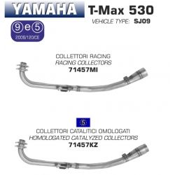 Collecteur d'Echappement ARROW YAMAHA T-MAX 530 2012-2016