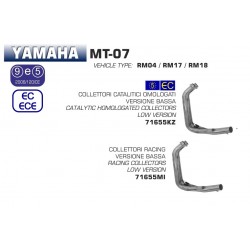 Collecteur d'Echappement position basse ARROW YAMAHA MT-07 MT-07 TRACER TRACER 7