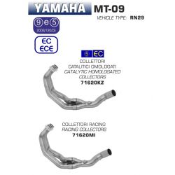 Collecteur d'Echappement ARROW YAMAHA MT-09 XSR 900 MT-09 TRACER