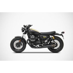 Echappement Zard double sortie pour Moto Guzzi V9 Bobber / Roamer 2016-2020