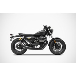 Echappement Zard double sortie Big version pour Moto Guzzi V9 Bobber / Roamer 2016-2020