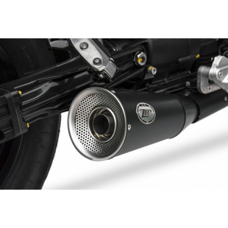 Echappement Zard double sortie Big version pour Moto Guzzi V9 Bobber / Roamer 2016-2020