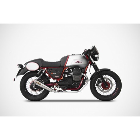Echappement Zard double sortie pour Moto Guzzi V7 II Racer 2015-2017