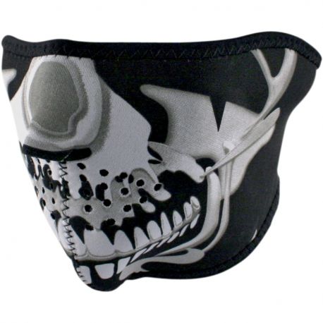 DEMI-MASQUE TETE DE MORT MOTO EN NEOPRENE
