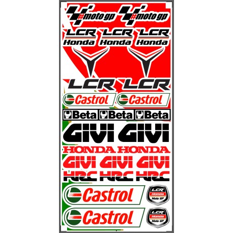 Planche autocollants HONDA LCR