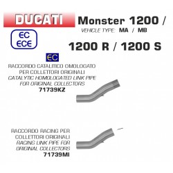 Raccord d'Echappement ARROW DUCATI 1200 S 1200 R MONSTER