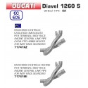 Raccord d'Echappement central ARROW DUCATI 1260 S DIAVEL