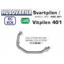 Collecteur racing d'echappement ARROW HUSQVARNA 401 SVARTPILEN 401 VITPILEN 2020