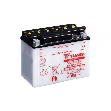 Batterie moto YUASA YB12B-B2 Batterie moto YUASA YB12B-B2