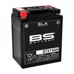 Batterie moto BS BATTERY SLA sans entretien activée usine YTX14AH BTX14AH