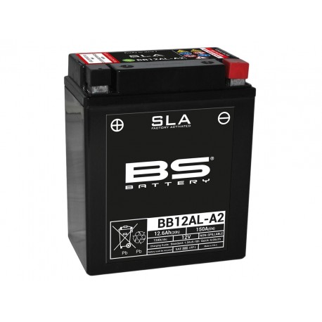 Batterie moto BS BATTERY YB12AL-A2 BB12AL-A2 SLA sans entretien activée usine