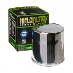 Filtre à huile moto HIFLOFILTRO HF303C chromé