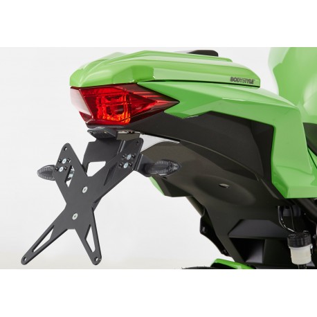 Support de plaque PROTECH X-SHAPE KAWASAKI Z300 2015-2016 NINJA 300 2013-2016