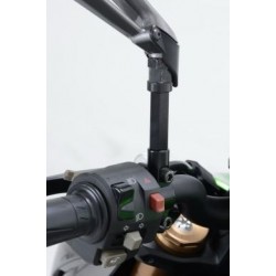 Réhausses de rétroviseur moto R&G RACING M10 x 1,50 x 12 - longueur 45mm noir
