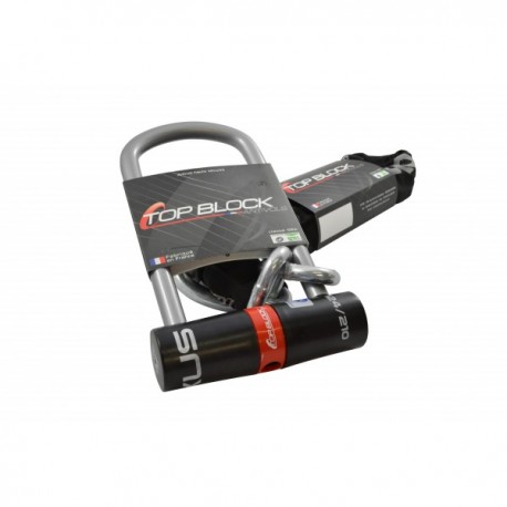 Antivol moto TOP BLOCK NEXUS 124/210L homologué classe SRA avec chaine