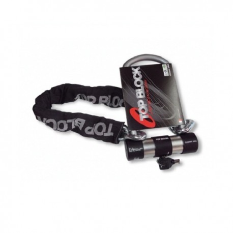 Antivol moto TOP BLOCK NEXUS 104/120L homologué classe SRA avec chaine