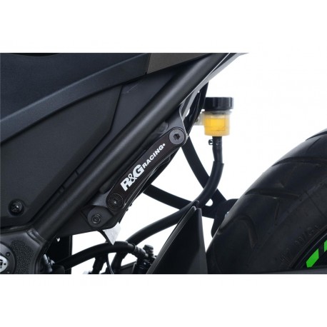 Cache orifice repose-pieds arrière gauche R&G RACING KAWASAKI Z300 NINJA SUZUKI GSXR 1000