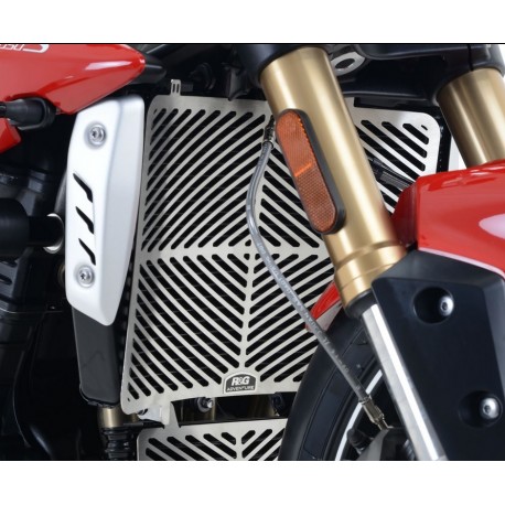 Protections de radiateur d'eau inox R&G racing TRIUMPH 1050 SPEED TRIPLE 2016-2020