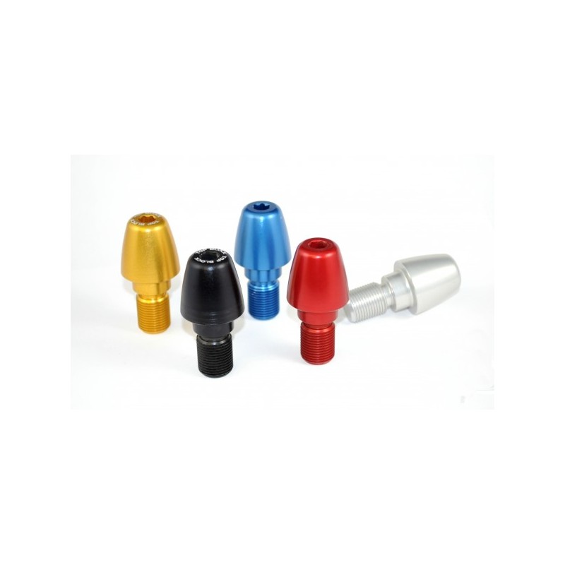 Embouts De Guidon Moto ViZe En Aluminium Anodisé - Diamètre 7/8" (22 Mm) - Noir - CNC Billette - Protection Et Style