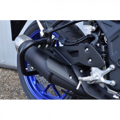 Protection d'échappement TOP BLOCK type moto école YAMAHA MT-03 2020