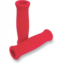 Poignées en mousse rouge