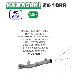 Decatalyseur d'échappement ARROW KAWASAKI ZX-10RR 2021-2023