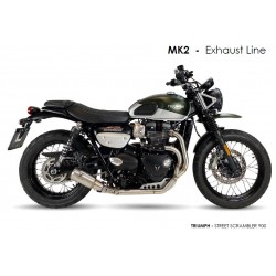 Ligne d'Echappement IXRACE MK2 TRIUMPH 900 STREET SCRAMBLER 2017-2022