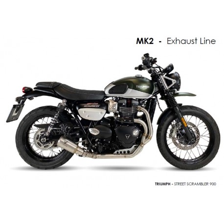 Ligne d'Echappement IXRACE MK2 TRIUMPH 900 STREET SCRAMBLER 2017-2020