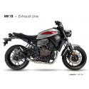 Ligne d'Echappement IXRACE MK1 YAMAHA MT-07 2014-2020