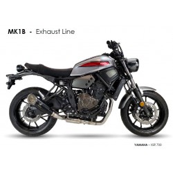 Ligne d'Echappement IXRACE MK1 YAMAHA MT-07 TRACER 2017-2019