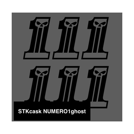 Réfléchissants casque moto NUMERO 1 GHOST NOIR