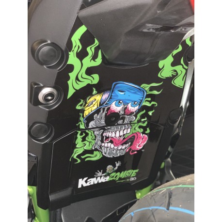 Kit déco passage de roue KAWAZOMBIE KAWASAKI 650 NINJA 2017-2020