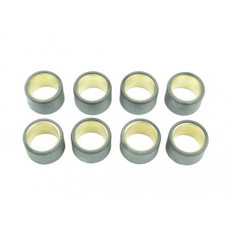 Jeu de galets ATHENA 25x17mm 15gr - 8 pièces pour variateur scooter
