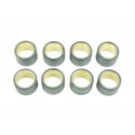 Jeu de galets ATHENA 25x17mm 15gr - 8 pièces pour variateur scooter