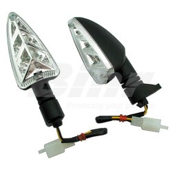 Clignotant moto leds type origine avant droit / arrière gauche APRILIA SHIVER TUONO DORSODURO BMW DERBI