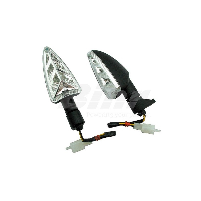 Clignotants LED pliables pour moto, clignotant arrière, clignotant