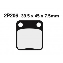 Plaquettes de frein NISSIN Off-Road semi-métallique 2P-206GS
