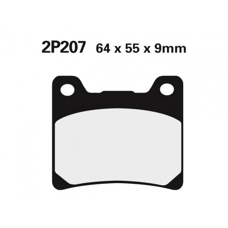 Plaquettes de frein NISSIN route semi-métallique 2P-207NS