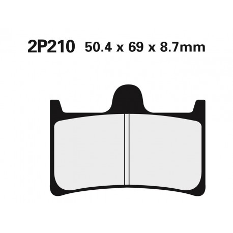 Plaquettes de frein NISSIN route / Off-Road métal fritté 2P-210ST