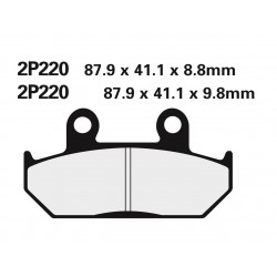 Plaquettes de frein route semi-métallique NISSIN 2P-220NS